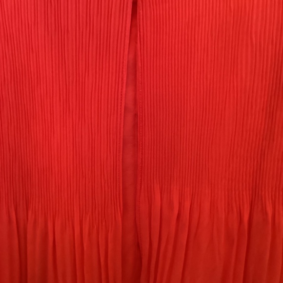 Zac and Rachel Coral Sleeveless Flowy Tank with Pleating / Lined (L) - Picture 4 of 5